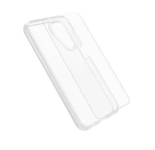 OtterBox React Case With Otter Glass Samsung Galaxy A15 4G / A15 5G (6.5') -Clear (78-81407), DROP+ Military Standard Case, Wireless Charging Compatible 78-81407