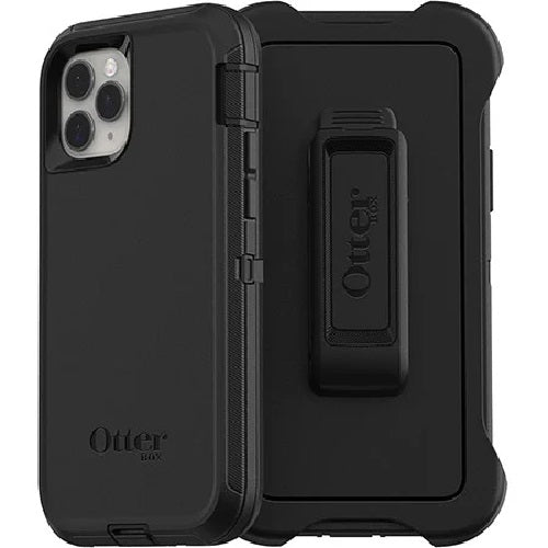 OtterBox Defender Apple iPhone 11 Pro Case Black - (77-62519), DROP+ 4X Military Standard, Multi-Layer, Included Holster, Raised Edges, Rugged 77-62519