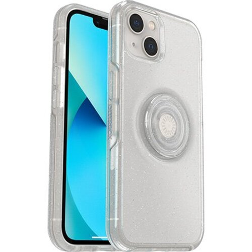 OtterBox Otter + Pop Symmetry Clear Apple iPhone 13 Case Stardust Pop (Clear Glitter) - (77-85395), Antimicrobial, DROP+ 3X Military Standard 77-85395