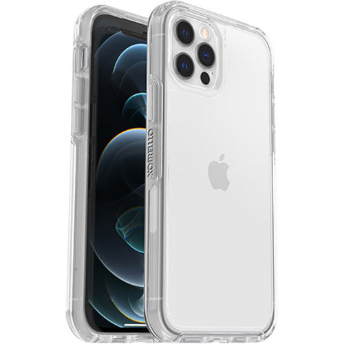 OtterBox Symmetry Clear Apple iPhone 12 / iPhone 12 Pro Case Clear - (77-65422), Antimicrobial, DROP+ 3X Military Standard, Raised Edges, Ultra-Sleek 77-65422