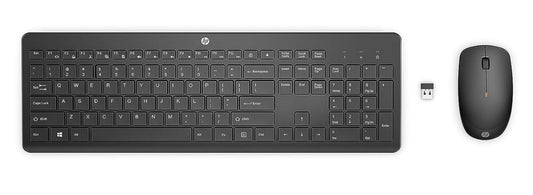 HP 230 Wireless Keyboard & Mouse Combo 12 function keys chiclet comfortable low noise 1600DPI Mouse Light Weight Long Battery Life ~16mths 18H24AA