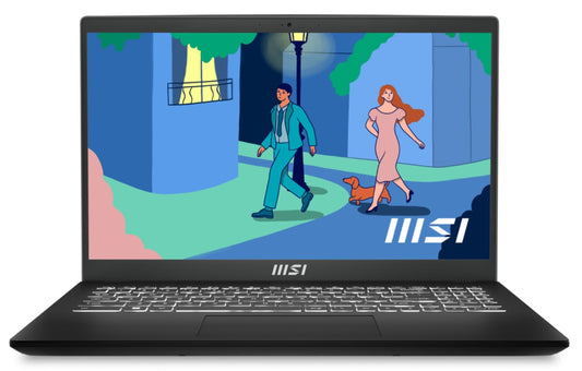 MSI Modern Series Notebook 15.6' FHD Intel Alder Lake i7-1255U DDR4 16GB 512GB SSD Windows11 Home Intel Iris Xe Graphics  Modern 15 B12MO-828AU