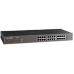 TP-Link TL-SF1024 24-Port 10/100Mbps Rackmount Unmanaged Switch energy-efficient Supports MAC 19-inch rack-mountable steel case 4.8 Gbps Switching Cap TL-SF1024