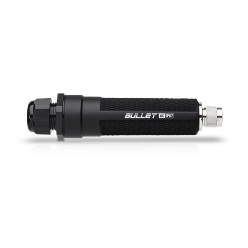 Ubiquiti Bullet, Dual Band, 802.11 AC, Titanium Series - Used for PtP / PtMP links - Uses N-Male Connector for Antenna Couple BulletAC-IP67