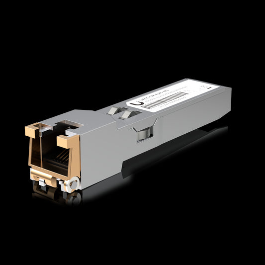 Ubiquiti SFP+ to RJ45 Transceiver Module, 1/2.5/5/10GBase-T Copper SFP+ Transceiver, 1/2.5/5/10 Gbps Throughput, Supports Up To 100m, 2Yr Warr UACC-CM-RJ45-MG