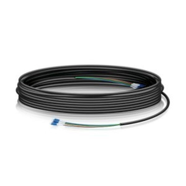 Ubiquiti Single-Mode Lightweight Fiber Cable, Lenth 30m, Outdoor Jacket, Kevlar Yarn For Added Tensile Strength, Weatherproof Tape,  FC-SM-100