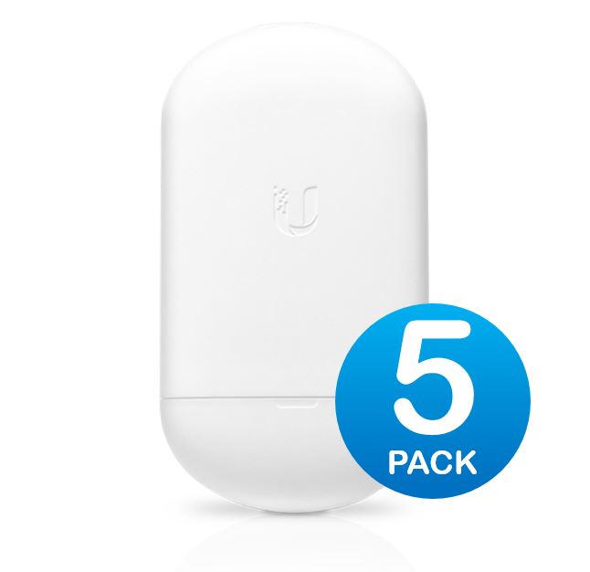 Ubiquiti NanoStationAC - 5GHz airMax AC Radio - 5 Pack,450+ Mbps Throughput,  Loco5AC-5
