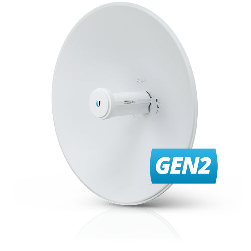 Ubiquiti Airmax PowerBeam 5AC-Gen2, 5 GHz Point-to-Point (PtP) Bridge, Integrated Dish Reflector, 450+ Mbps 5 GHz, 15+ km range, Incl 2Yr Warr PBE-5AC-GEN2