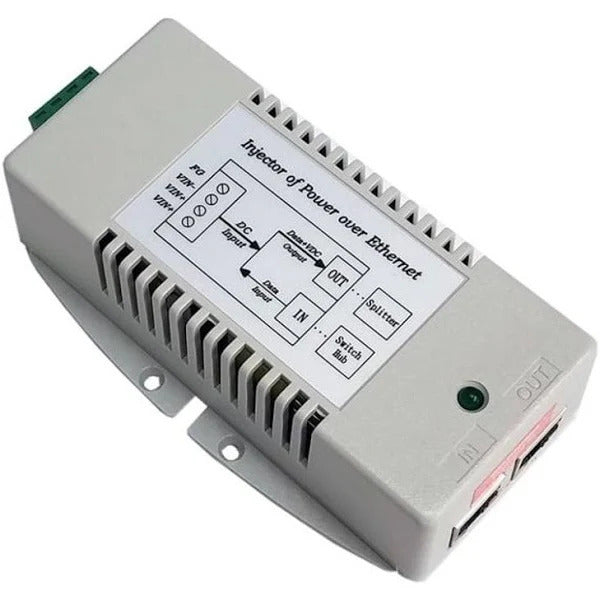 Tycon Power TP-DCDC-1248GDX2-HP, 10-15VDC IN, Qty 2 Ports 802.3af/at 56VDC 21W OUT DC to DC Converter and Gigabit PoE inserter TP-DCDC-1248GDX2-HP