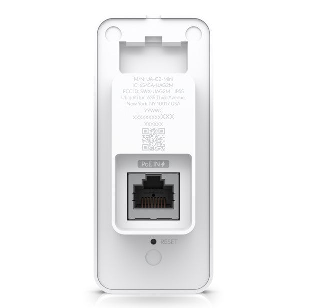 Ubiquiti UniFi Access Reader G2, Entry/Exit Messages, IP55 Weather Resistance, Additional Handwave Unlock Functionality, 2Yr Warr UA-G2