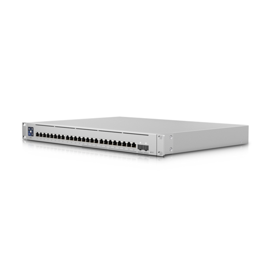 Ubiquiti UniFi Switch Enterprise 24-port PoE+ 12x2.5GbE 12x1GbE Ports, For Wi-Fi 6 AP, 2x 10g SFP+ Ports, Managed Layer 3 Switch (400W) USW-Enterprise-24-PoE