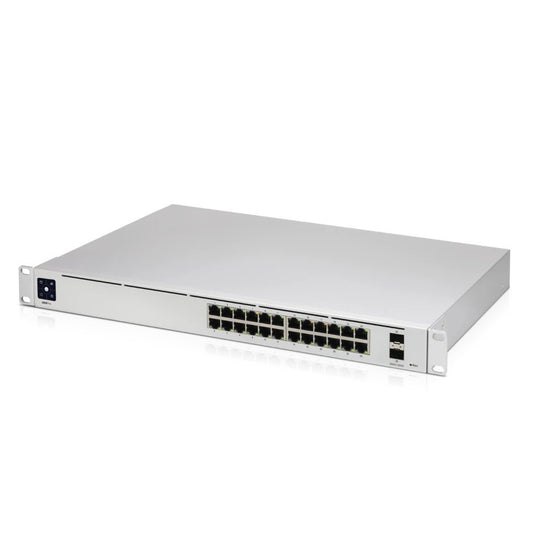 Ubiquiti UniFi 24-port Switch with (24) Gigabit RJ45 Ports and (2) 10G SFP+ Ports. Powerful Second-generation UniFi Switching,  USW-Pro-24