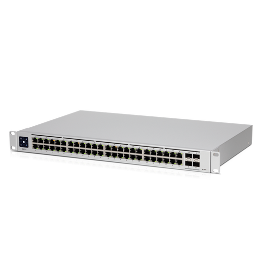 Ubiquiti UniFi 48-Port Managed Gigabit Layer2 & Layer3 Switch - 48x Gigabit Ethernet Ports, 4x SFP+ Ports - Touch Display - GEN2,  USW-PRO-48