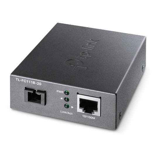 TP-Link TL-FC111B-20 10/100 Mbps WDM Media Converter - IEEE 802.3u 1550nm 20KM (Compatible with TL-FC111A-20) TL-FC111B-20