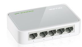 TP-Link TL-SF1005D 5-port 10/100M mini Desktop Switch, 5 10/100M RJ45 ports, Plastic case, Supports Auto MDI / MDIX TL-SF1005D