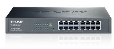 TP-Link TL-SG1016DE 16-Port Gigabit Easy Smart Switch Network Monitoring, Traffic Prioritization & VLAN Features Web-based User Interface TL-SG1016DE