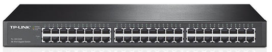 TP-Link TL-SG1048 48-Port Gigabit Rackmount Switch 19-inch rack-mountable steel case 96Gbps Switching Capacity IEEE 802.3x flow control Auto MDI/MDIX TL-SG1048