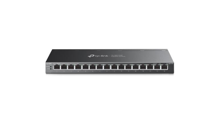 TP-Link TL-SG116P 16-Port Gigabit Desktop Switch with 16-Port PoE+, Up to 250 m TL-SG116P