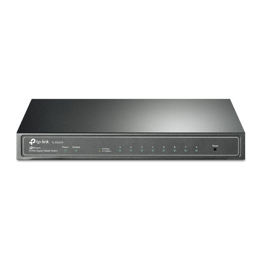 TP-Link SG2008 JetStream 8-Port Gigabit Smart Switch PORT: 8x Gigabit RJ45 Ports: Desktop Steel Case, Static Routing, Omada SG2008