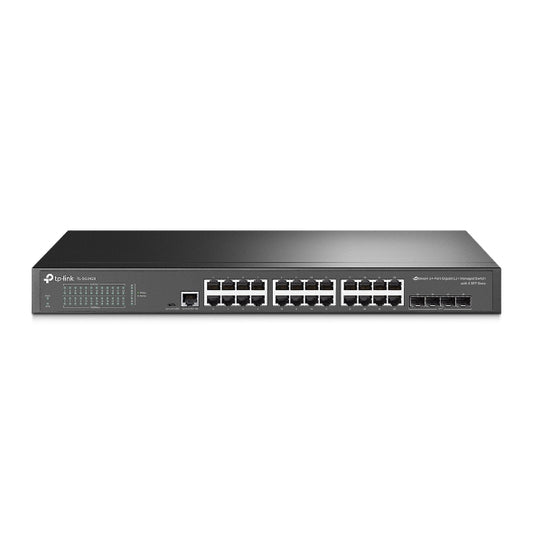 TP-Link SG3428 Omada 24-Port Gigabit L2+ Managed Switch with 4 SFP Slots, Integration with Omada SDN Controller, Static Routing, OAM, 802.1Q VLAN SG3428