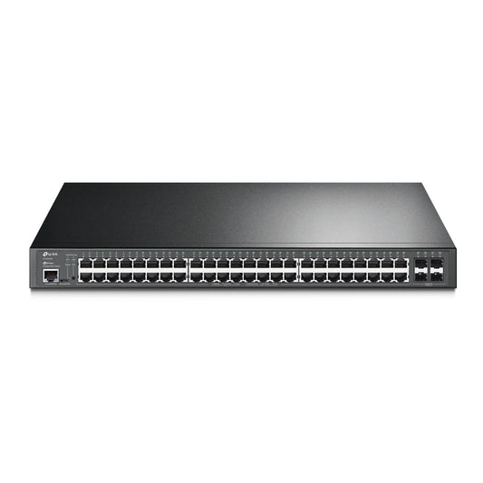 TP-Link SG3452P Omada 52-Port Gigabit L2+ Managed Switch with 48-Port PoE+, Integration with Omada SDN Controller, Static Routing, 802.1Q VLAN, QinQ SG3452P