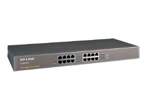 TP-Link TL-SG1016 16-Port Gigabit Rackmount Unmanaged Switch Energy-efficient Supports MAC 19-inch Rack-mountable Steel Case 32Gbps Switching Capacity TL-SG1016