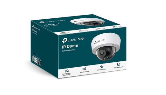 TP-Link VIGI 2MP C220I(4mm) IR Dome Network Camera, 4mm Lens, Smart Detection, 3YW VIGI C220I(4mm)