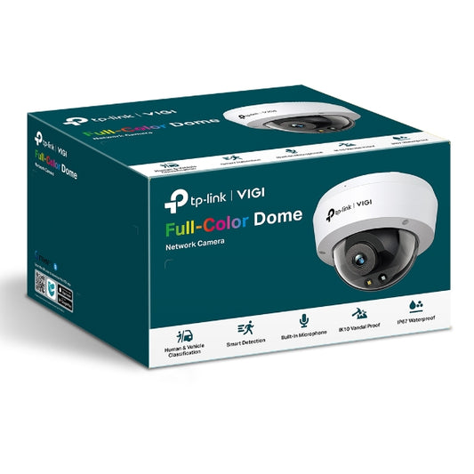 TP-Link VIGI 3MP C230(4mm) Full-Color Dome Network Camera, 4mm Lens, Smart Detection, 3YW VIGI C230(4mm)