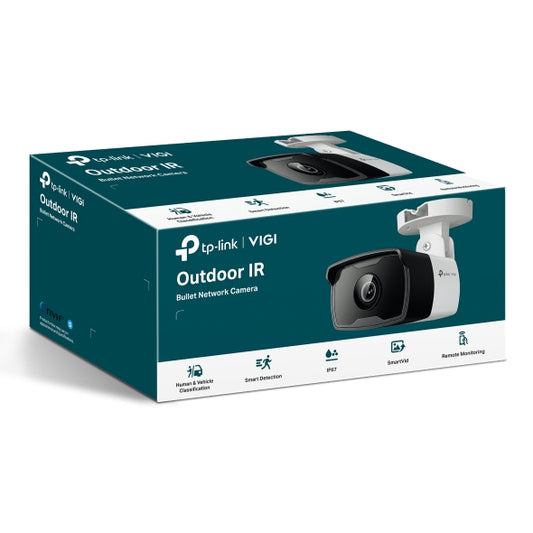 TP-Link VIGI 3MP C330I(2.8mm) Outdoor Bullet Network Camera, 2.8mm Lens, Smart Detection, 3YW VIGI C330I(2.8mm)