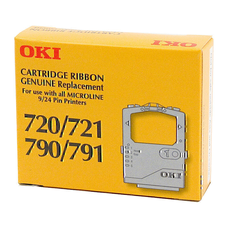Oki Black Ribbon 720/21/90/91 approx 3M characters - 44641401
