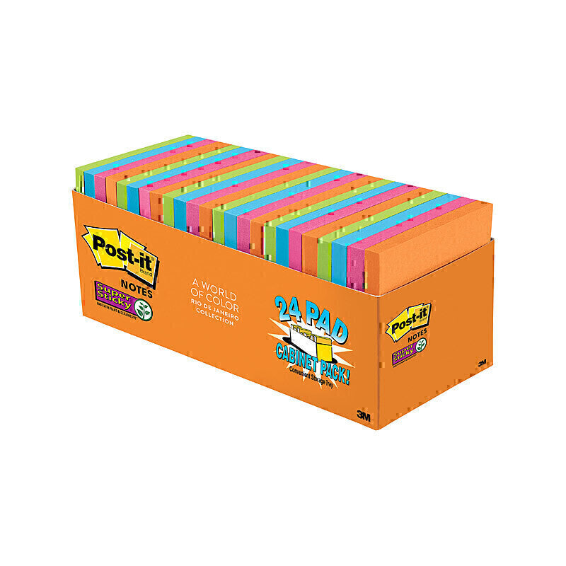Post-It Super Sticky Notes Rio De Janeiro 76 x 76mm 24-Pack  - 7100281211