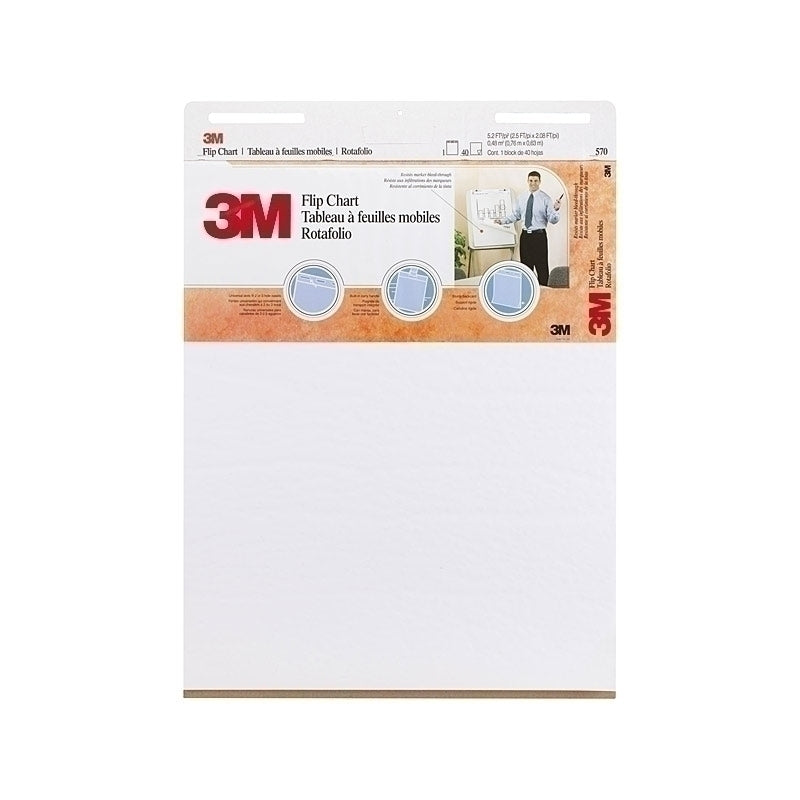 Post-It Flip Chart White 635 x 762mm - Box of 2  - 7000029766