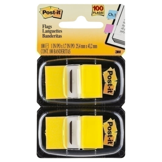 Post-It Flags Yellow 25 x 43mm 2-Pack - Box of 6  - 7000052452