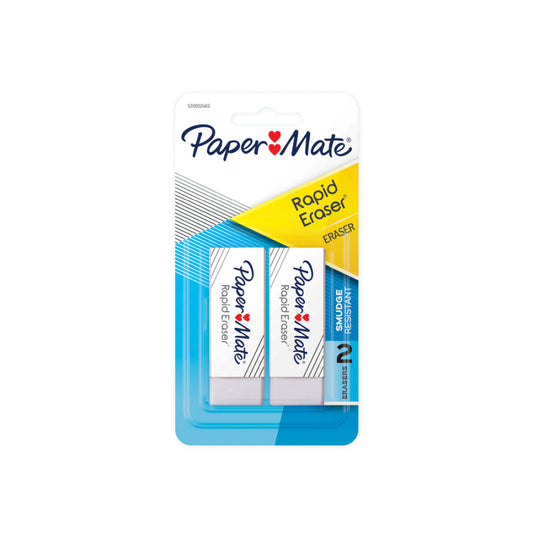 PM Rapid Erase Eraser Pk2 Box of 12  - S20052465