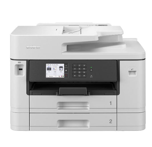 Brother J5740DW A3 Business Inkjet Multi-Function Printer with print speeds of 28ppm, dual paper trays supporting up to A3 and efficient A4 2-sided MFC-J5740DW