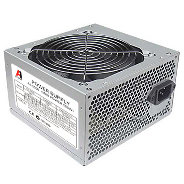Aywun 500W Retail 120mm FAN ATX PSU. 1x 6PIN PCI-E, 24PIN ATX. Easy to Install, 2 Years Peace of Mind Warranty A1-5000-E