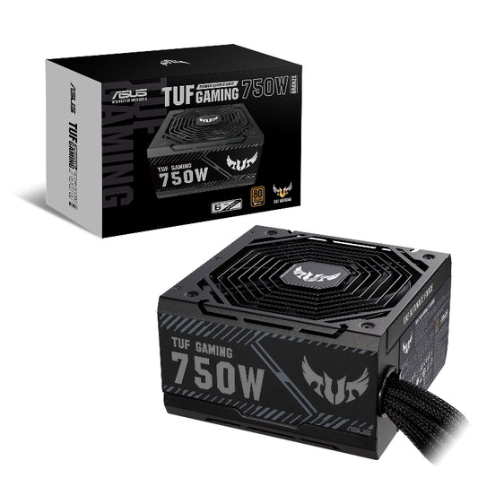 ASUS TUF-GAMING-750B PSU 750W Bronze 80 Plus Bronze, Military Grade, Protective PCB Coat, Axial-Tech Fan, Sleeved Cables, 6YW TUF-GAMING-750B