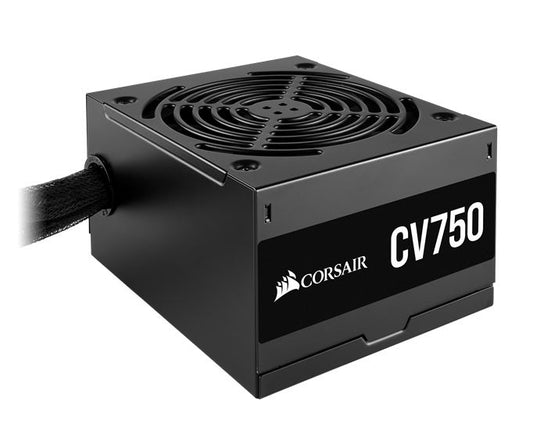Corsair 750W CV Series CV750, 80 PLUS Bronze Certified, Up to 88% Efficiency, Compact 125mm design easy fit and airflow, ATX, PSU Promo CP-9020237-AU