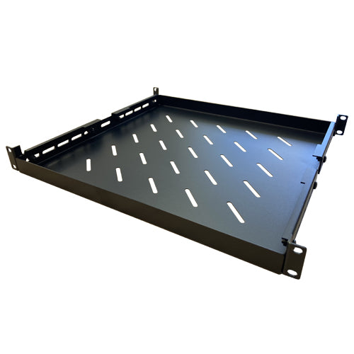 LDR Adjustable 1U Shelf Recommended For 19' 445mm to 800mm Deep Racks - Black Metal Construction WB-CA-19