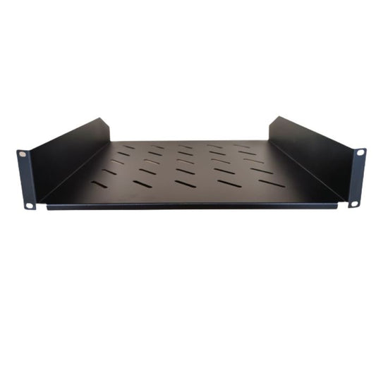 LDR Cantilever 2U 275mm Deep Shelf Recommended for 19' 450/550mm Deep Cabinet - Black Metal Contruction WB-CA-17-45