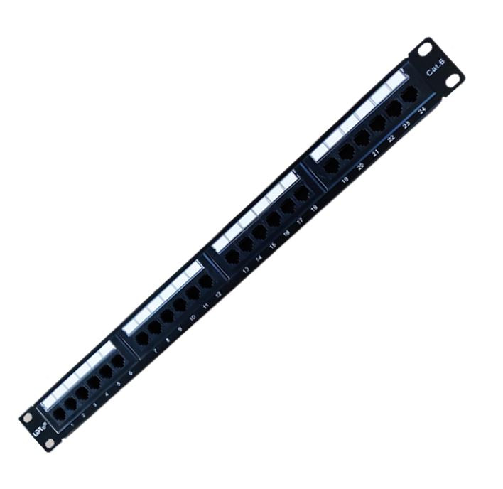 LDR 24 Port Cat6/5e Patch Panel Rack Mount - 1U WB-PP-4124