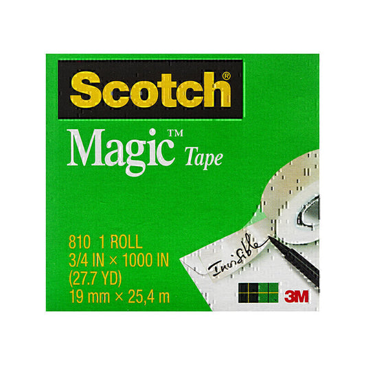 Scotch Magenta Tape 810-4 19mm Pk4  - 7010311206