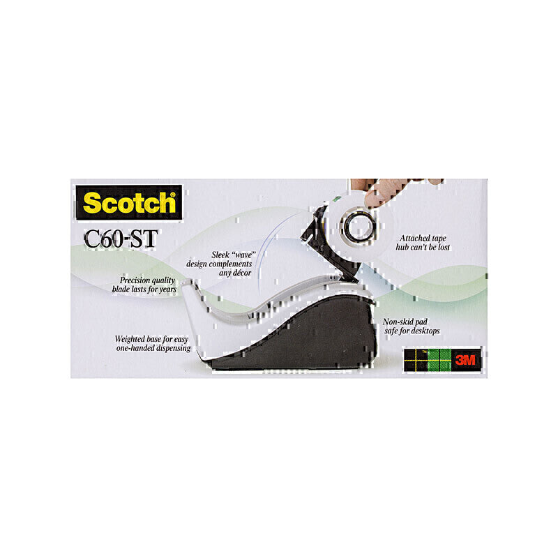 Scotch Tape Dispenser C60-ST Silver  - 7100110714