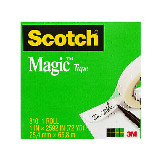 Scotch Magic Tape 810 25.4mm Box of d  - 7000050042