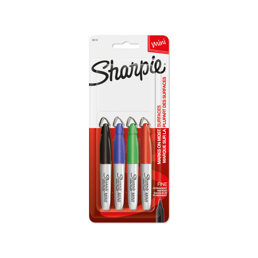 Sharpie Pen Fine Mini Pk4 Box of 6  - 35113PP