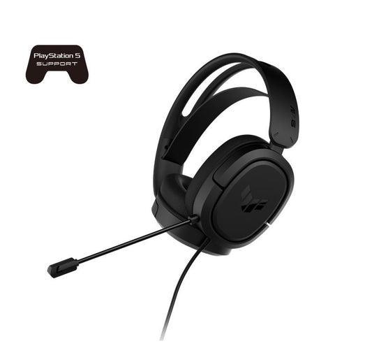 ASUS TUF Gaming H1 Headset, 7.1 Surround Sound, Lightweight, For PCs, Macs, tablets, smartphones, PlayStation 5, Nintendo Switch and XBOX TUF GAMING H1