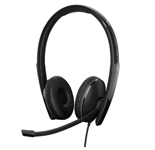 EPOS | On-ear double-sided USB-A headset in-line call control. Certified for Microsoft Teams and optimised for UC. Active Noise Cancellation. 1000219