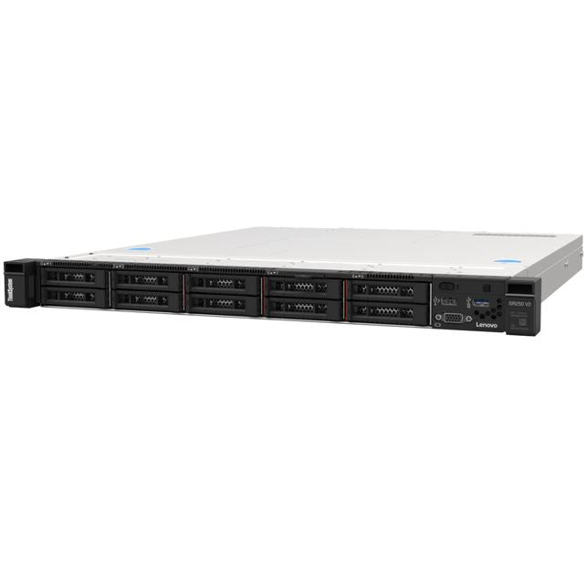 LENOVO ThinkSystem SR250 V2, 1xIntel Xeon E-2356G 6C 3.2GHz 80W, SFF, 1x16GB 2Rx8, SW RD, 1x450W, XCC Enterprise 7D7QA01GAU