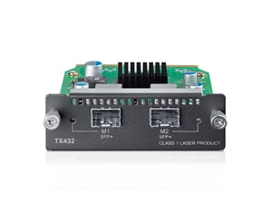 TP-Link TX432 10-Gigabit 2-Port SFP + Module 2x10Gb SFP+ Slots Fits Multiple TP-LINK Switches/SFP+ Transceivers/SFP+ Cables TX432