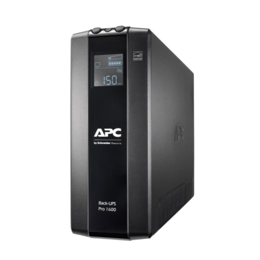 APC Back-UPS Pro 1600VA/960W Line Interactive UPS, Tower, 230V/10A Input, 8x IEC C13 Outlets, Lead Acid Battery, LCD, AVR  BR1600MI